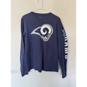 NOT FOR SALE Los Angeles Rams Long sleeve Tshirt blue - Unisex SM